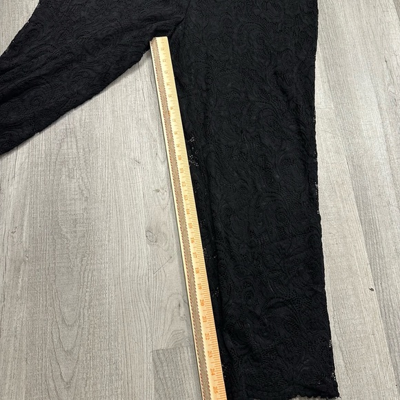Isaac Mizrahi Live! Black Lace Wide-Leg Pants Size 16 - Picture 5 of 9